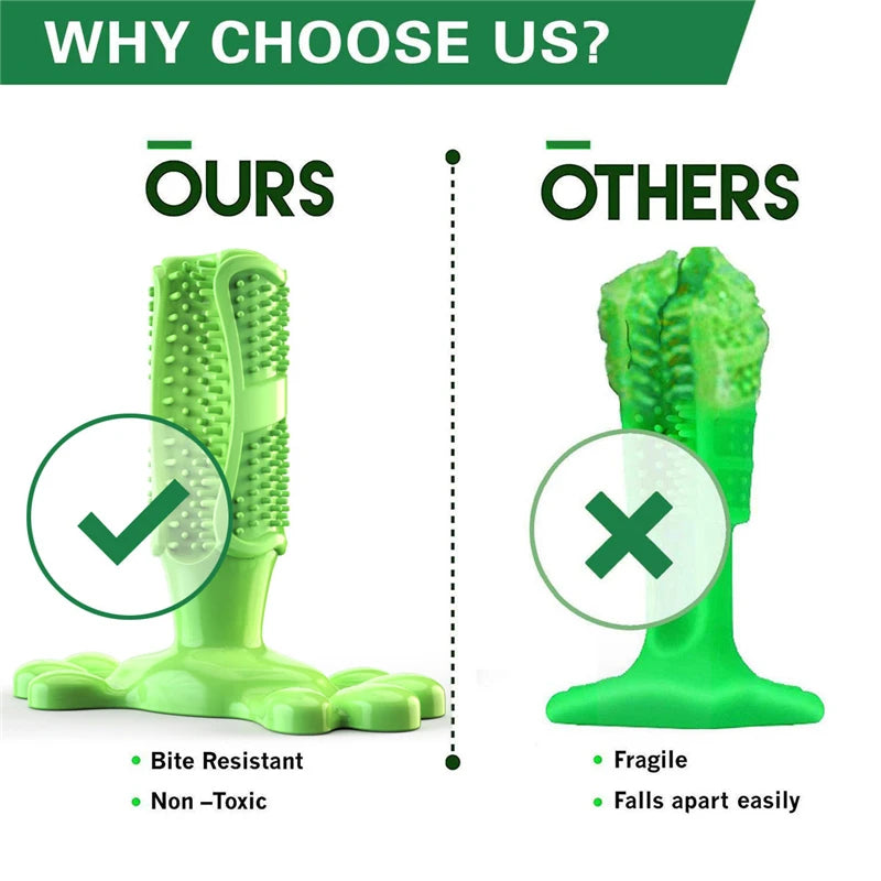 Dog Cactus Interactive Rubber Chew Toys For Small Large Dogs Tooth Cleaning Toothbrush For Small Large Dogs Treat Dispenser Pet