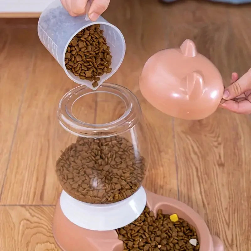 Pet Automatic Feeder Pet Water Dispenser Pet Dry Food Water Self Feeding Station Bowl For Indoor Cats Dogs Pet Supplies
