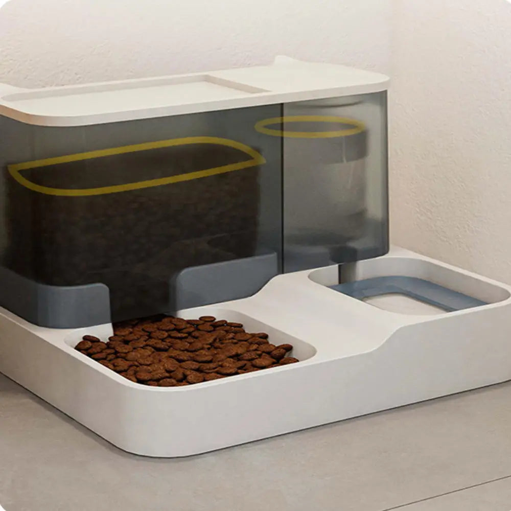 Cat Automatic Feeder Water Dispenser Large Capacity Dogs Food Container Wet And Dry Drinking Water Bowl Pet Supplies
