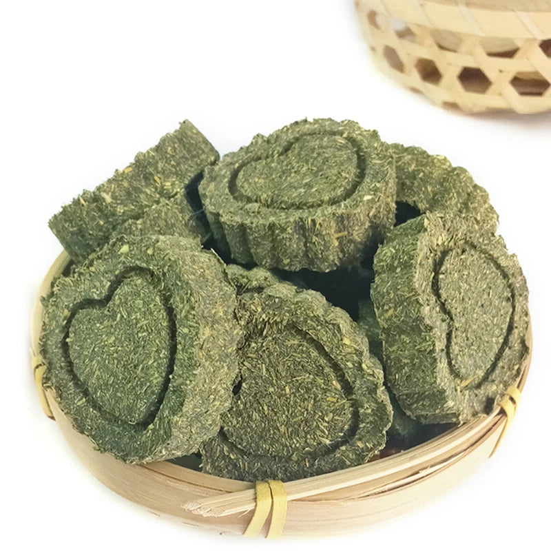 Pets Chewing Toys Timothy Hay Molar Cake Cookies for Rabbits Guinea Pig Hamsters Chinchilla Bunny Chew Toys Teeth Treats