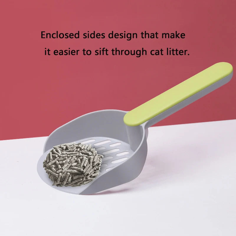 Cat Litter Scoop Plastic Cats Poop Scoop Cat Litter Shovel Box Pet Toilet Cleanning Tool Durable Pet Cleaner Shovel