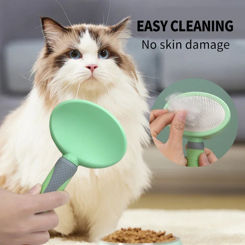 Pet Needle Combs with Non-Slip Handle Small Medium Dog Hair Brushes Hair Removal Knotting Comb Grooming Supplies for Dogs Cats