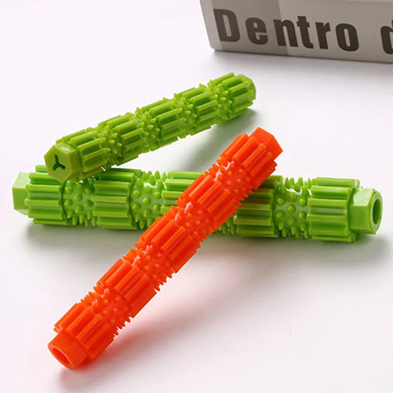 S/L Pet Dog Chew Toy TPR Biting Rods for Aggressive Chewers Treat Dispensing Rubber Teeth Cleaning Toy Squeaking Rubber Dog Toys