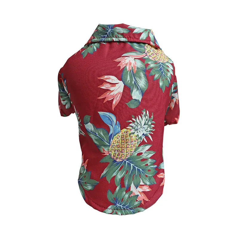 Hawaiian Style Dog Clothes French Bulldog Pet Clothes Summer Pet Clothing for Small Medium Dogs Puppy Chihuahua Ropa Perro Pug