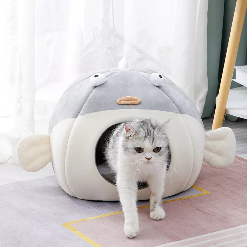 Soft Pet Bed For Cat Cave Products For Pets Perch Camas Para Gatos Sleep Cozy House Cats Tent Accessories Niche Chat Katzenbett