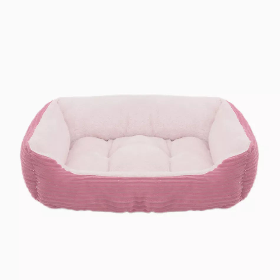 Plush Pet Cat Dog Bed Soft Square Kennel Pet Bed for Small Medium Large Dogs Pet Sofa Bed Winter Dog Sleep Mat Cushion