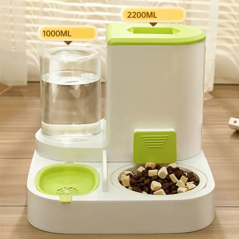Pet Cat Automatic Drinking Water Feeder Large Capacity Water Dispenser Dry And Wet Separation Food Container Cat Dog Bowl