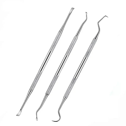 3Pcs Pet Dog Tooth Cleaner Tooth Scaler and Scraper Stainless Double Headed Tarter Remover Scraper Pet Teeth Dog Cleaning Tools