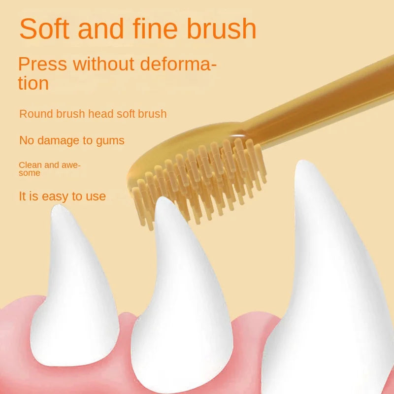 Pet Teeth Whitening Dog Cat Silicone Soft Toothbrush Oral Care Puppy Toothbrush Toothpaste Pet Kit Teeth Cleaning Pet Supplies