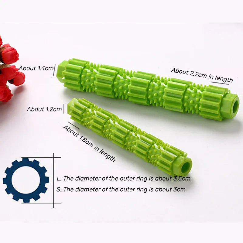 S/L Pet Dog Chew Toy TPR Biting Rods for Aggressive Chewers Treat Dispensing Rubber Teeth Cleaning Toy Squeaking Rubber Dog Toys