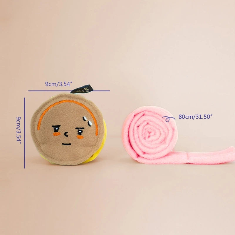 K5DC Treat Dispensing Interactive Puppy Plush Dog Toys Canned Style Chew Toys Snuffle Pad for Medium Dogs Kill Time