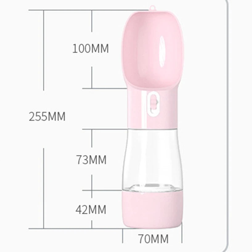 Portable Pet Water Bottle For Small Medium Dogs Puppy Kitten Driking Product Dog Food Storage Bottle Outdoor Travel Cat Feeder