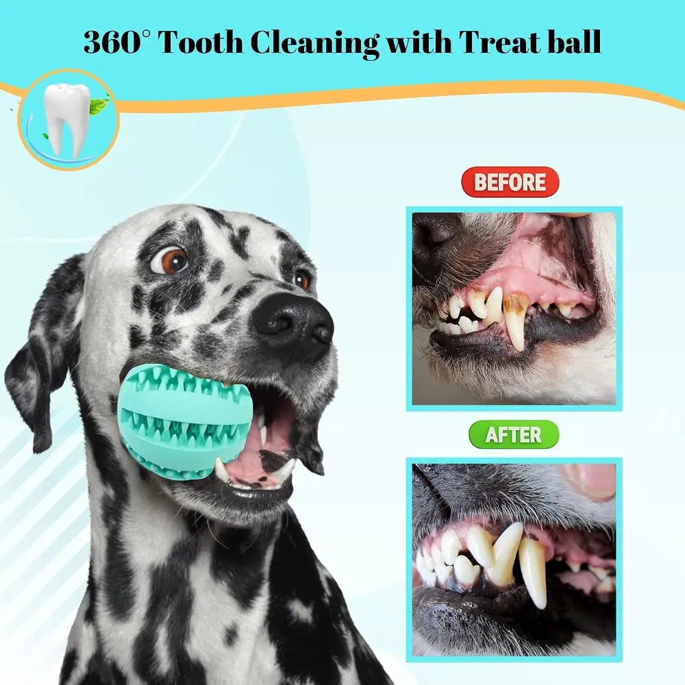 Dog Toys Treat Balls Interactive Hemp Rope Rubber Leaking Balls Small Large Dogs Chewing Bite Resistant Toys Pet Tooth Cleaning