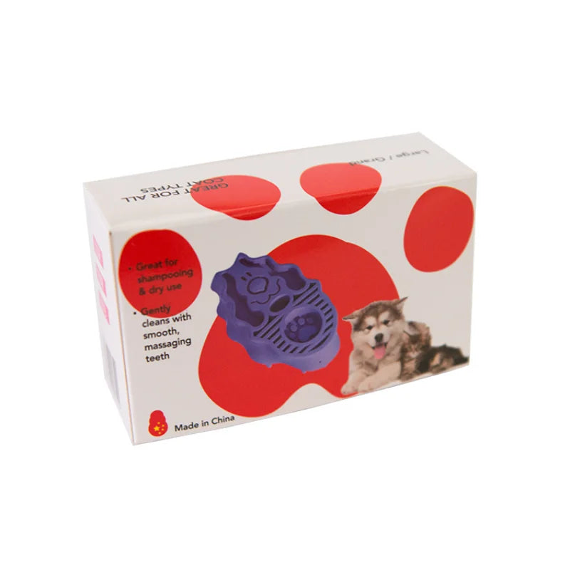 Pet Bath Brush Cleaner Cat Puppy Wash Tools TPE Bristles  Dog Massage Combs Quickly Cleaning Brush Tools Soft Gentle Bristles