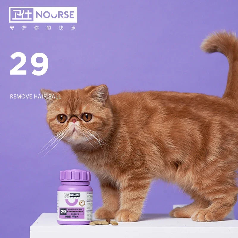 Specialized Hair Ball Tablets for Pet Cats Multi-vitamins and Trace Elements To Prevent Hair Ball Production