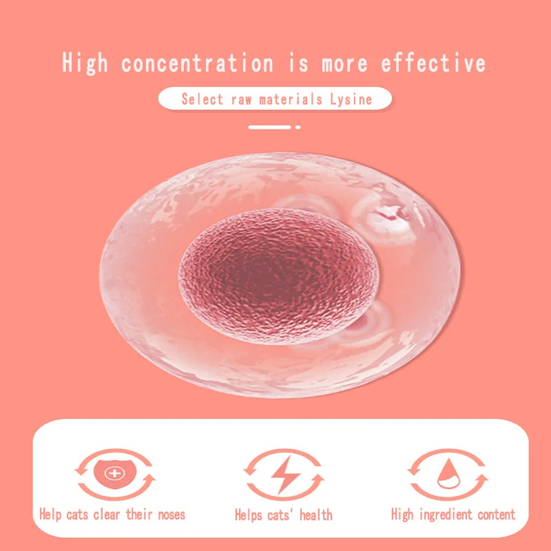 High-Concentration L-Lysine, Vitamin Taurine, And Cat-Specific Pet Nutritional Supplements Can Enhance Resistance And Immunity.