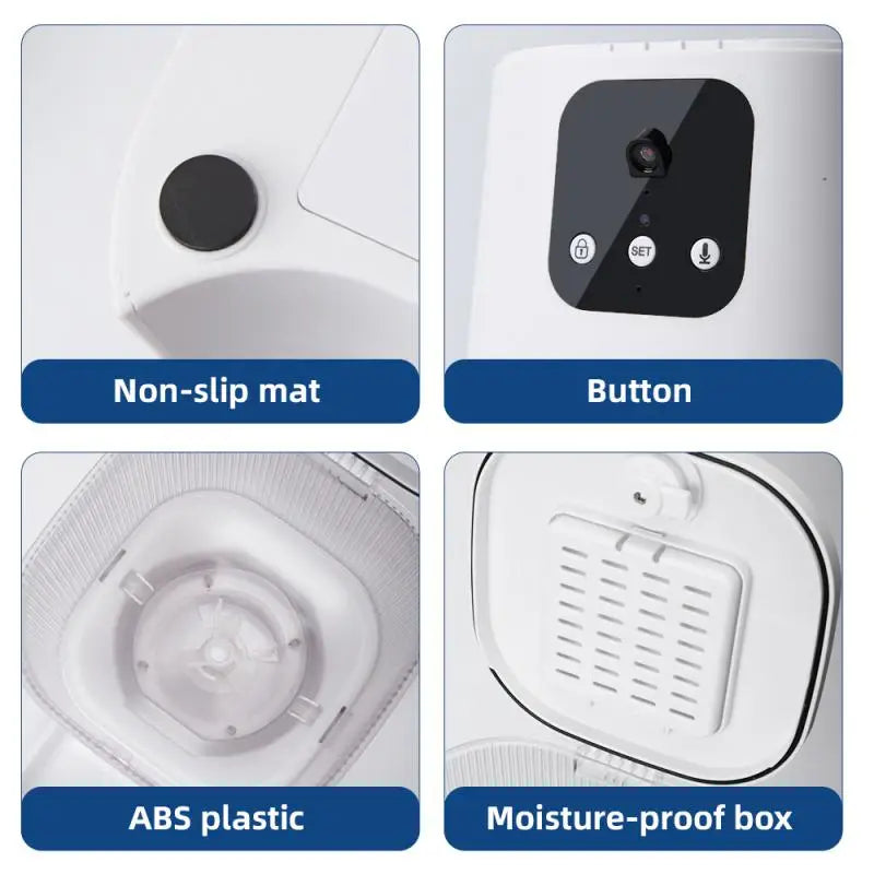 Xiaomi Video Camera Feeder Timing Smart Automatic Pet Feeder For Cats Dog WiFi Intelligent Dry Food Dispenser Voice Recorde Bowl