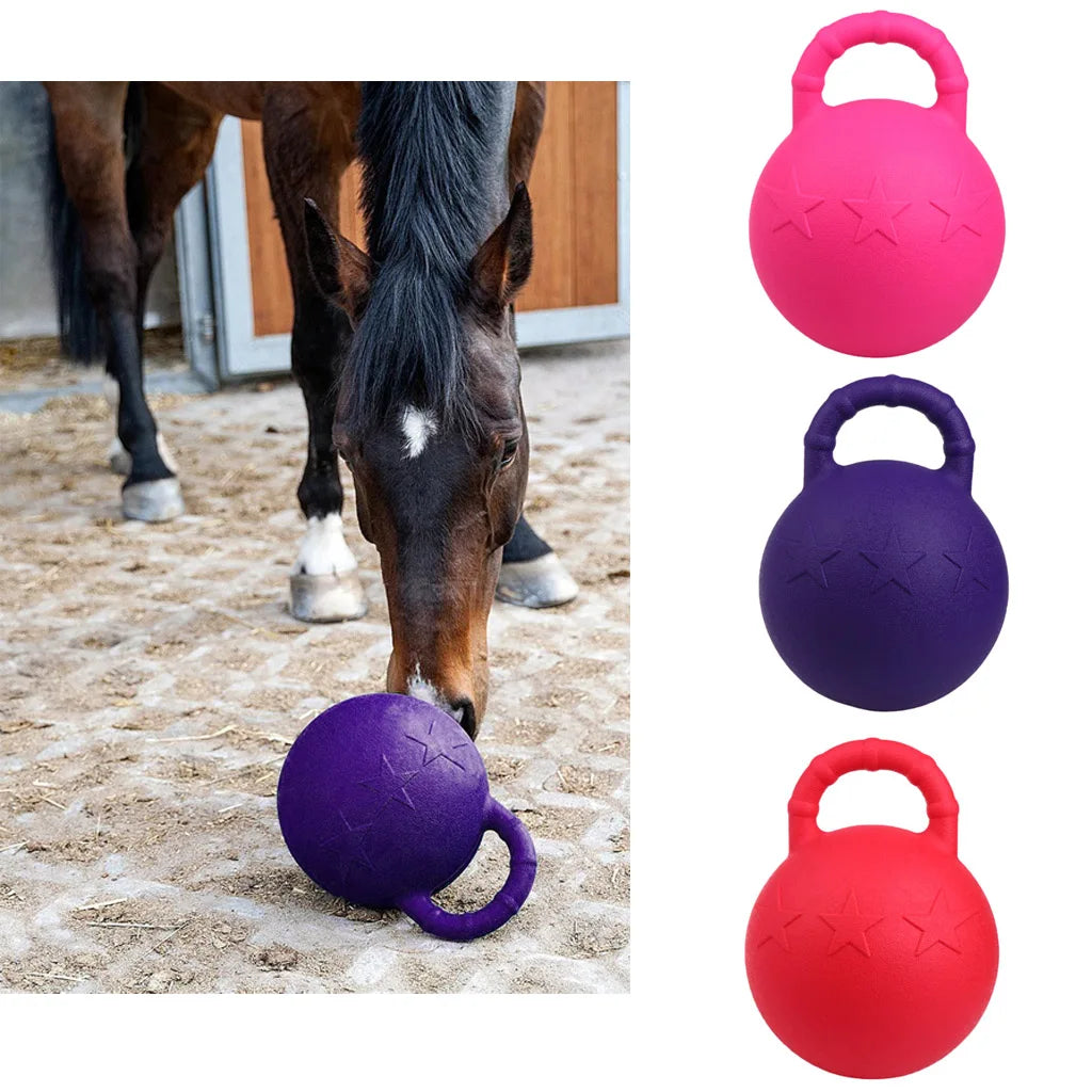 28/25cm Horse Rubber Chew balls Toy Game with Scented Horse Stable And Yard Toy Juggling Horse Treats Pet Joy Fun Accessory