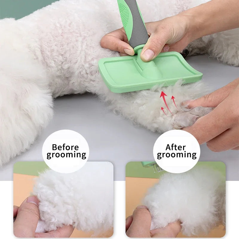 Pet Needle Combs with Non-Slip Handle Small Medium Dog Hair Brushes Hair Removal Knotting Comb Grooming Supplies for Dogs Cats