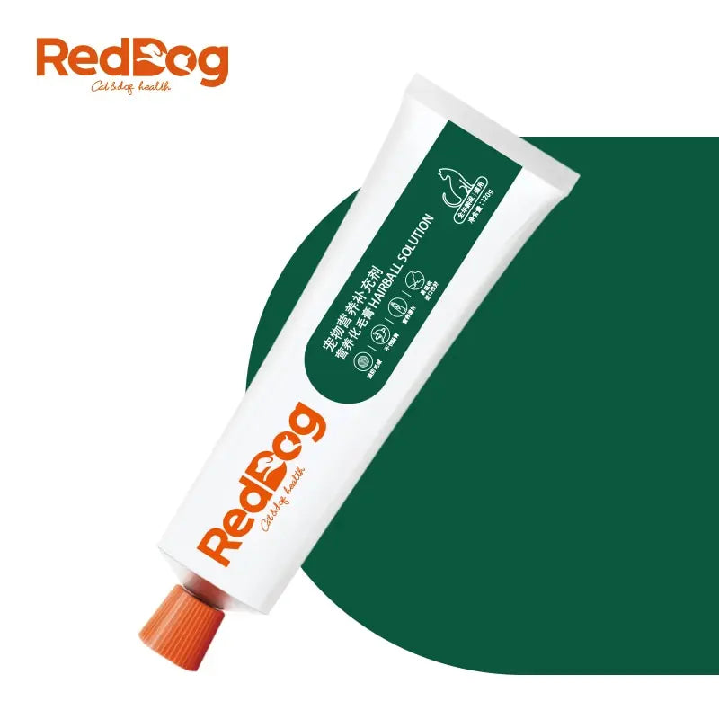 RedDog Cat Hairball Solution Gel Prevent Hair Pet Supplement Foods Accessories Vitamins