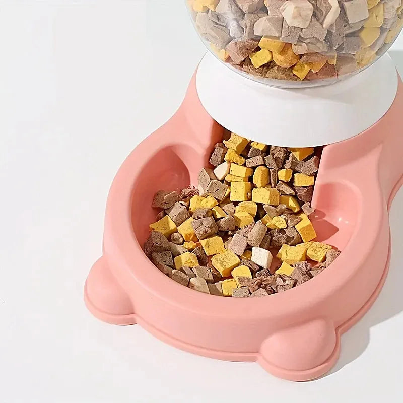 Pet Automatic Feeder Pet Water Dispenser Pet Dry Food Water Self Feeding Station Bowl For Indoor Cats Dogs Pet Supplies
