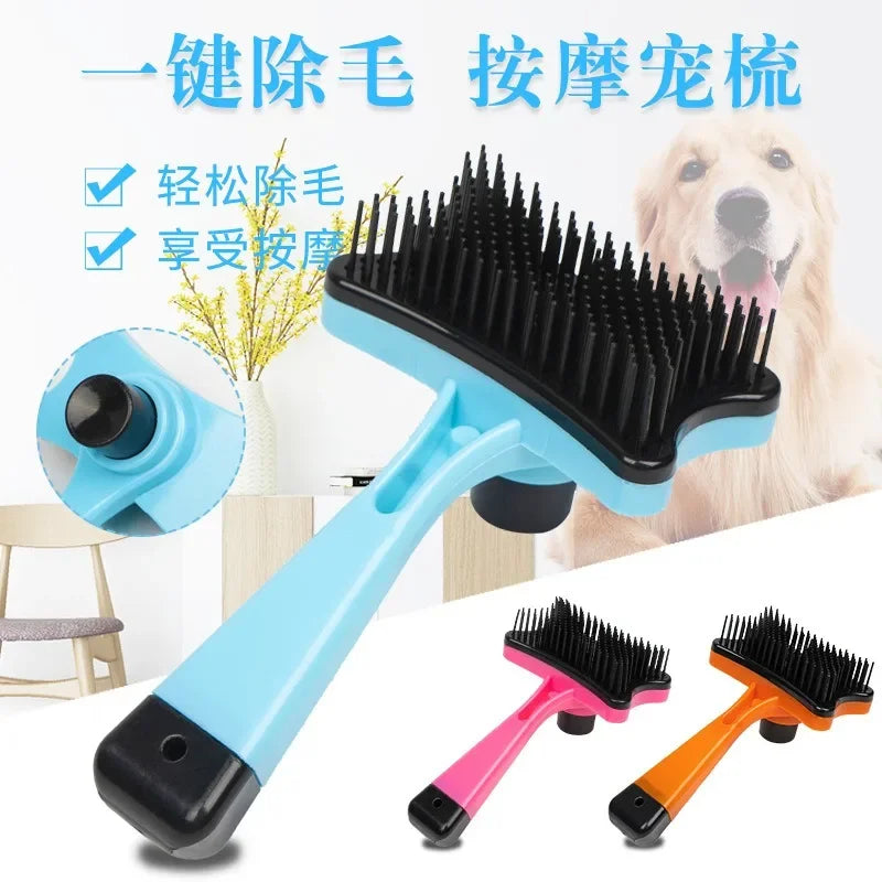 Pet L Brush Cat Hair Removal Dog Hair Cleaner One Click Hair Removal Massage Comb pet items