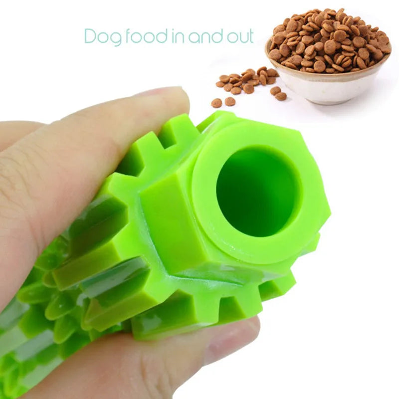 S/L Pet Dog Chew Toy TPR Biting Rods for Aggressive Chewers Treat Dispensing Rubber Teeth Cleaning Toy Squeaking Rubber Dog Toys