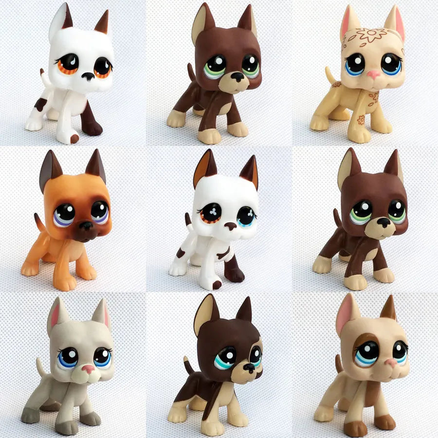 LPS CAT Original Littlest pet shop Bobble head toys great dane dogs #577 #750 #1493 #184 gifts collection old original toys