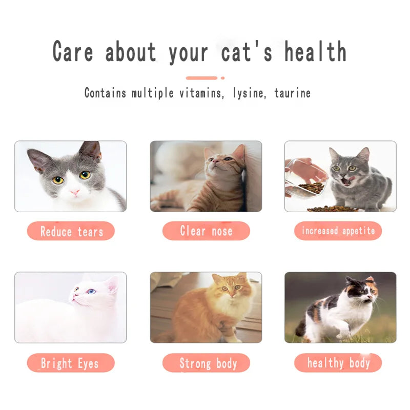 High-Concentration L-Lysine, Vitamin Taurine, And Cat-Specific Pet Nutritional Supplements Can Enhance Resistance And Immunity.