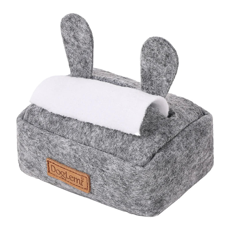 Plush Pet Dog Snuffle Toy Tissue Box Funny Pet Interactive Puzzle Feeder Food Training Iq Dog Chew Toys Cute Activity Treat Game