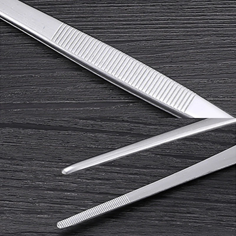 Super Thick Aquarium Stainless Steel Tweezers Straight Elbow Coral Water Grass Clip Pet Shrimp Reef Tweezers Fish Tank Cleaner