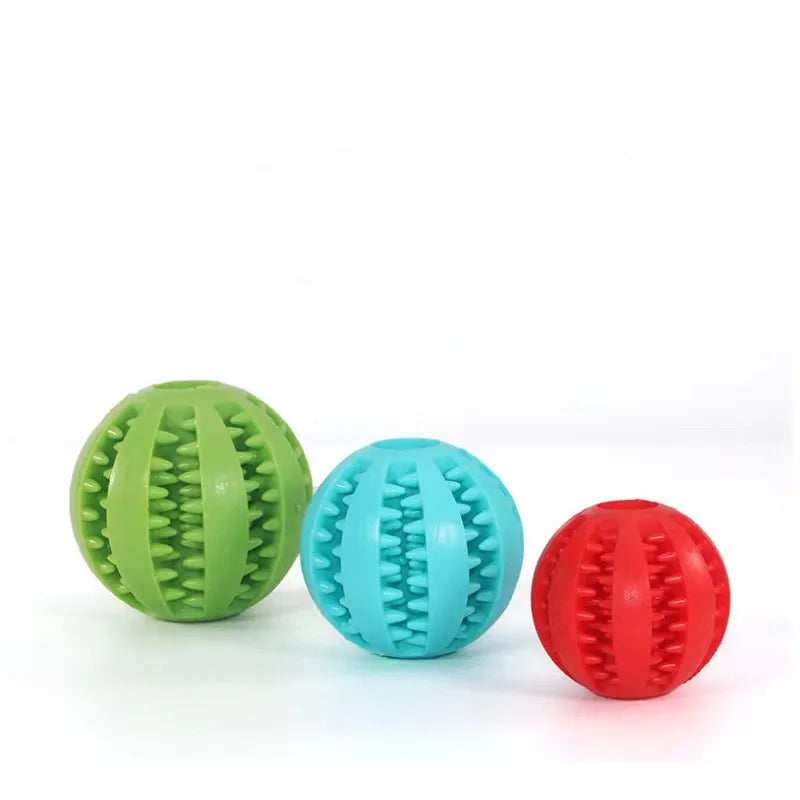 Natural Rubber Pet Dog Toys Dog Chew Toys Tooth Cleaning Treat Ball Extra-tough Interactive Elasticity Ball5cm for Pet Products