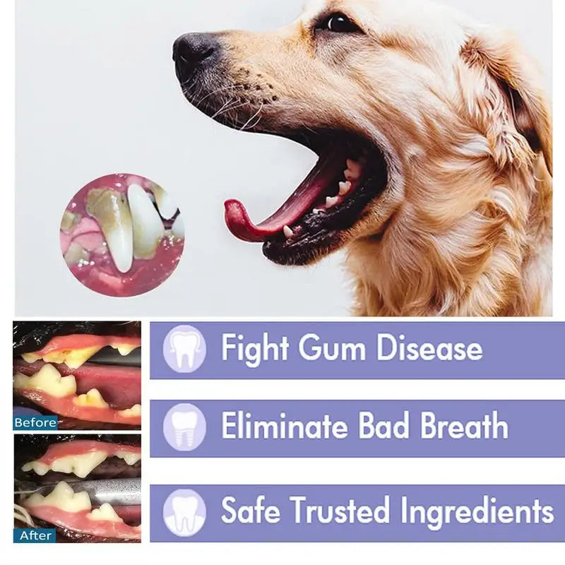 1pcs 59ml Pet Tooth Cleaning Spray Dog Cat Pet Teeth Cleaning Stain Removal Halitosis Cleaning Spray Odor In Dogs And Cats