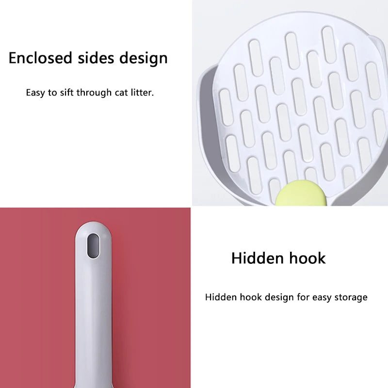 Cat Litter Scoop Plastic Cats Poop Scoop Cat Litter Shovel Box Pet Toilet Cleanning Tool Durable Pet Cleaner Shovel