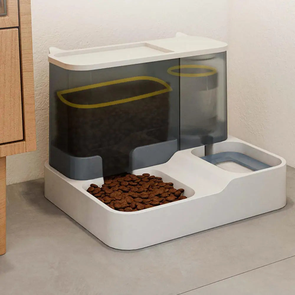 Cat Automatic Feeder Water Dispenser Large Capacity Dogs Food Container Wet And Dry Drinking Water Bowl Pet Supplies