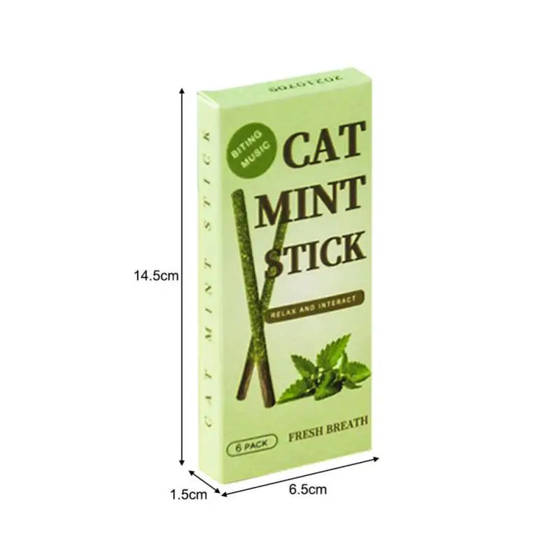 Healthy Cat Catnip Toys Cat Mint Stick Natural Silvervine Catnip Toys Kittens Teeth Cleaning Safe Cat Stick Treat Pet Product