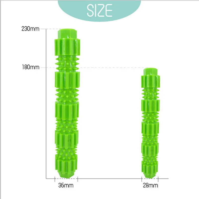 S/L Pet Dog Chew Toy TPR Biting Rods for Aggressive Chewers Treat Dispensing Rubber Teeth Cleaning Toy Squeaking Rubber Dog Toys