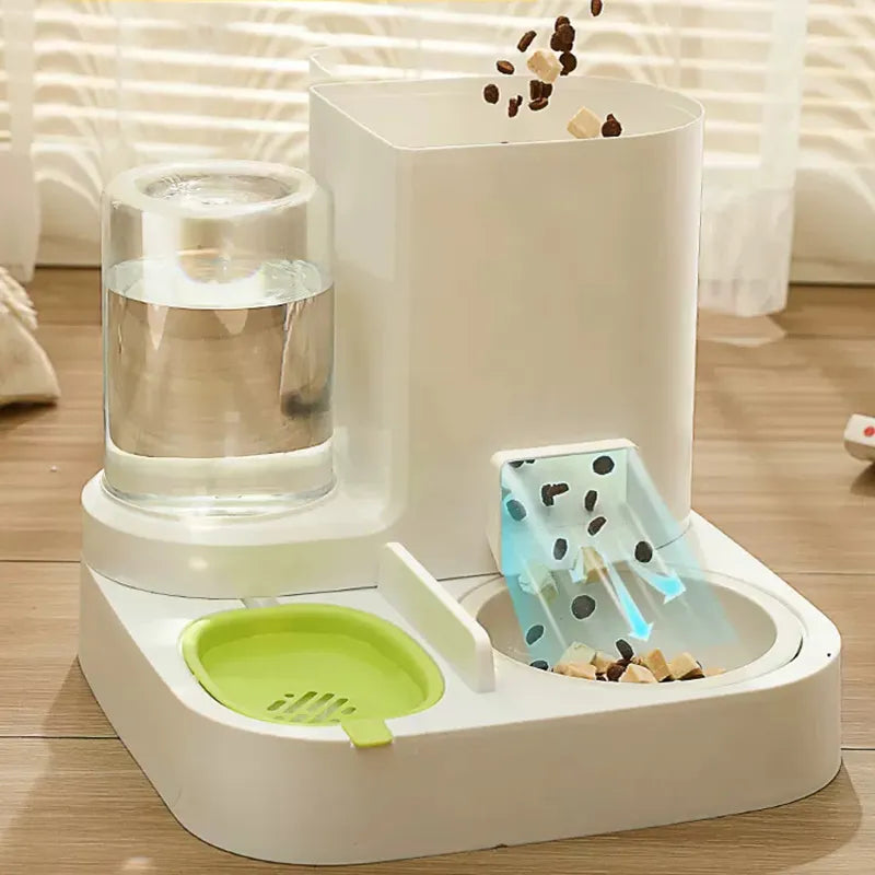 Pet Cat Automatic Drinking Water Feeder Large Capacity Water Dispenser Dry And Wet Separation Food Container Cat Dog Bowl