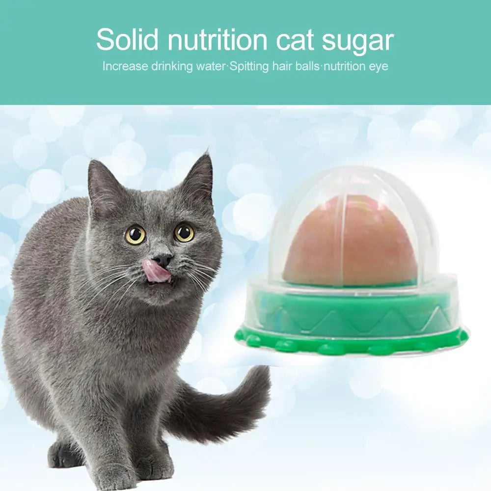 Cats Natural Catnip Ball Healthy Nutrition Pet Snacks Energy Ball Safe Lick Candy Vitamin Pudding Catnip Lollipop Toys For Cats