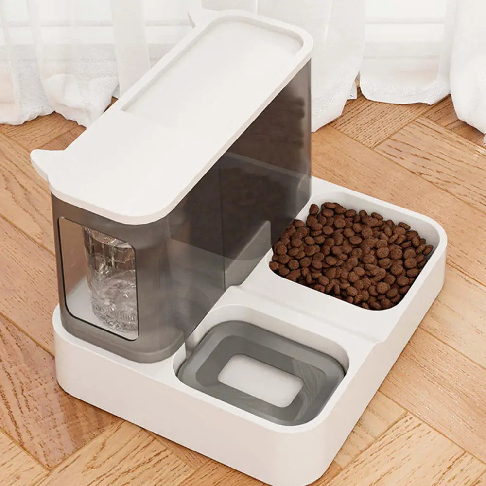 Cat Automatic Feeder Water Dispenser Large Capacity Dogs Food Container Wet And Dry Drinking Water Bowl Pet Supplies
