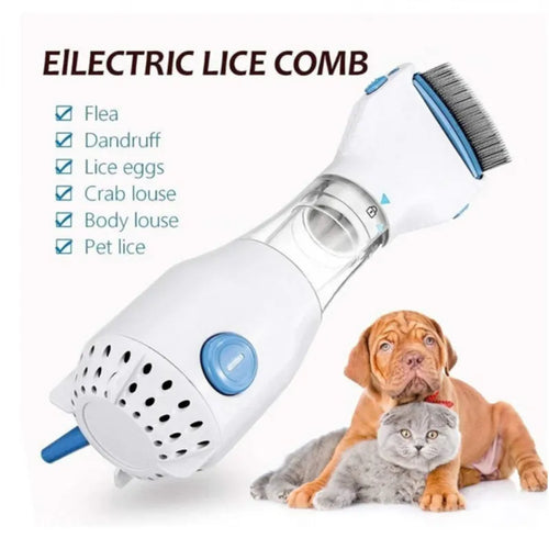 2023NEW Electric Lice Grabber Pets Comb Multifunctional Flea Removal Killer Brush Cats Dogs Hair Cleaner Lice Remover Comb