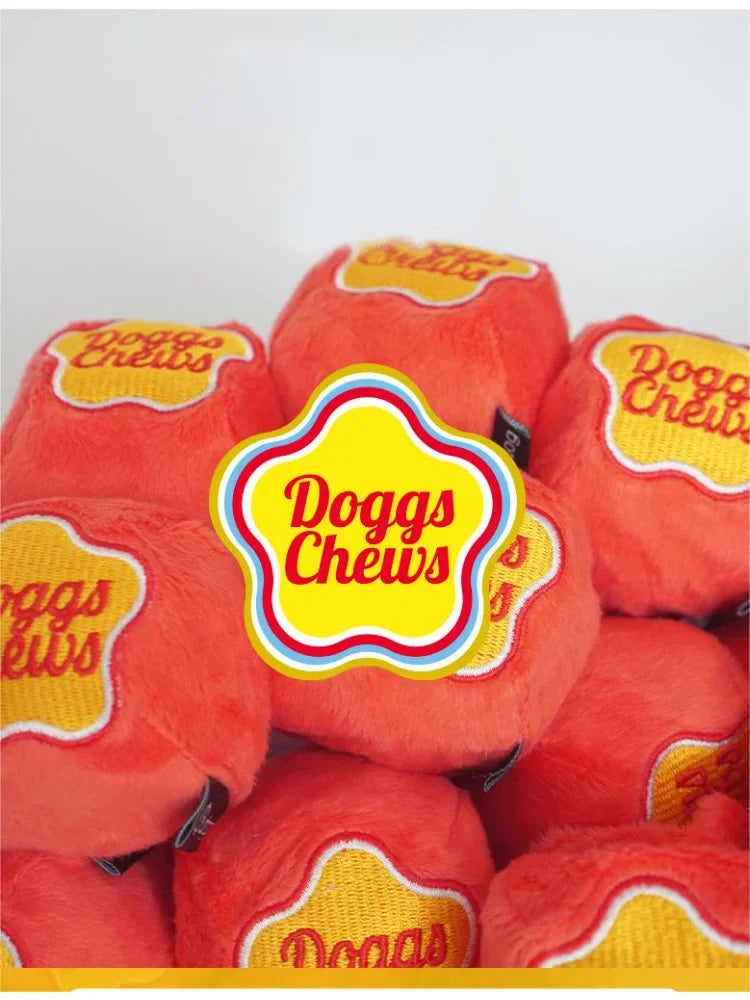 Cute Lollipop Shape Dog Dog Plush Toy Snuffle Mat Pet Treat Dispensing Slow Feed Training Interactive Chew Toys Feeder for Puppy
