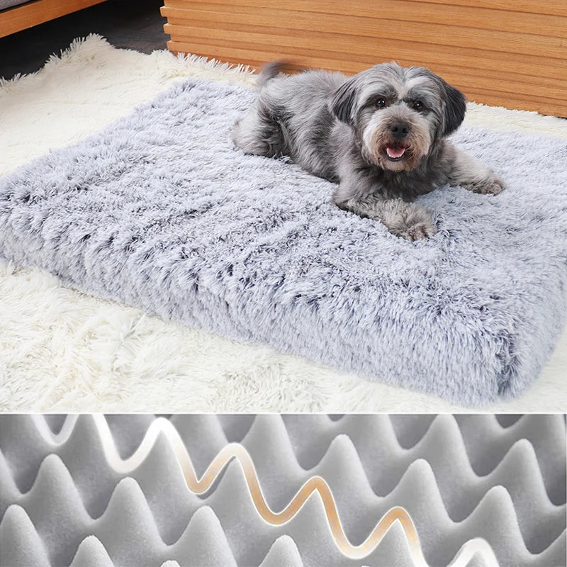 Plush Dog Bed Mat Cat Beds for Small Medium Large Dogs Removable for Cleaning Puppy Cushion Super Soft Claming Dog Beds Pet Bed