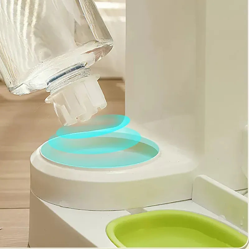 Pet Cat Automatic Drinking Water Feeder Large Capacity Water Dispenser Dry And Wet Separation Food Container Cat Dog Bowl