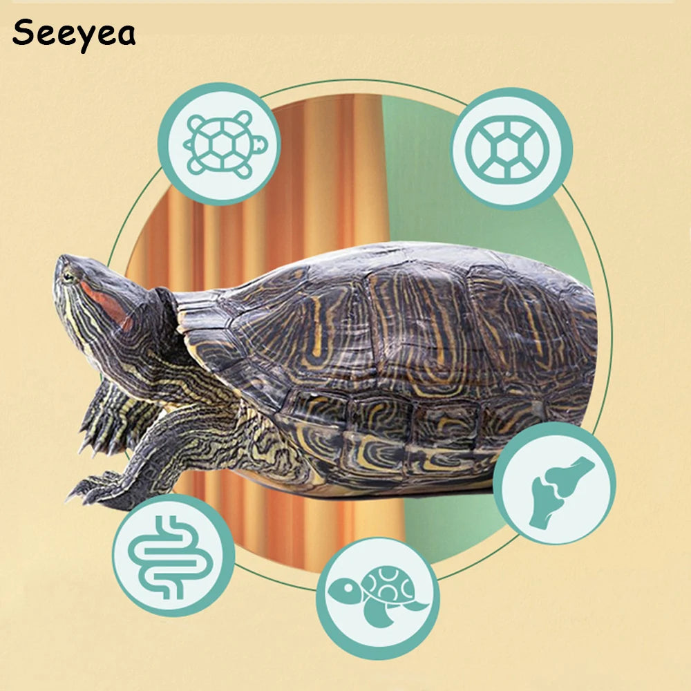 100g High Protein Fish Tank Turtle Feed Water Turtles Brazilian Tortoise Pet Food Calcium Vitamin C Supplement Improve Immunity