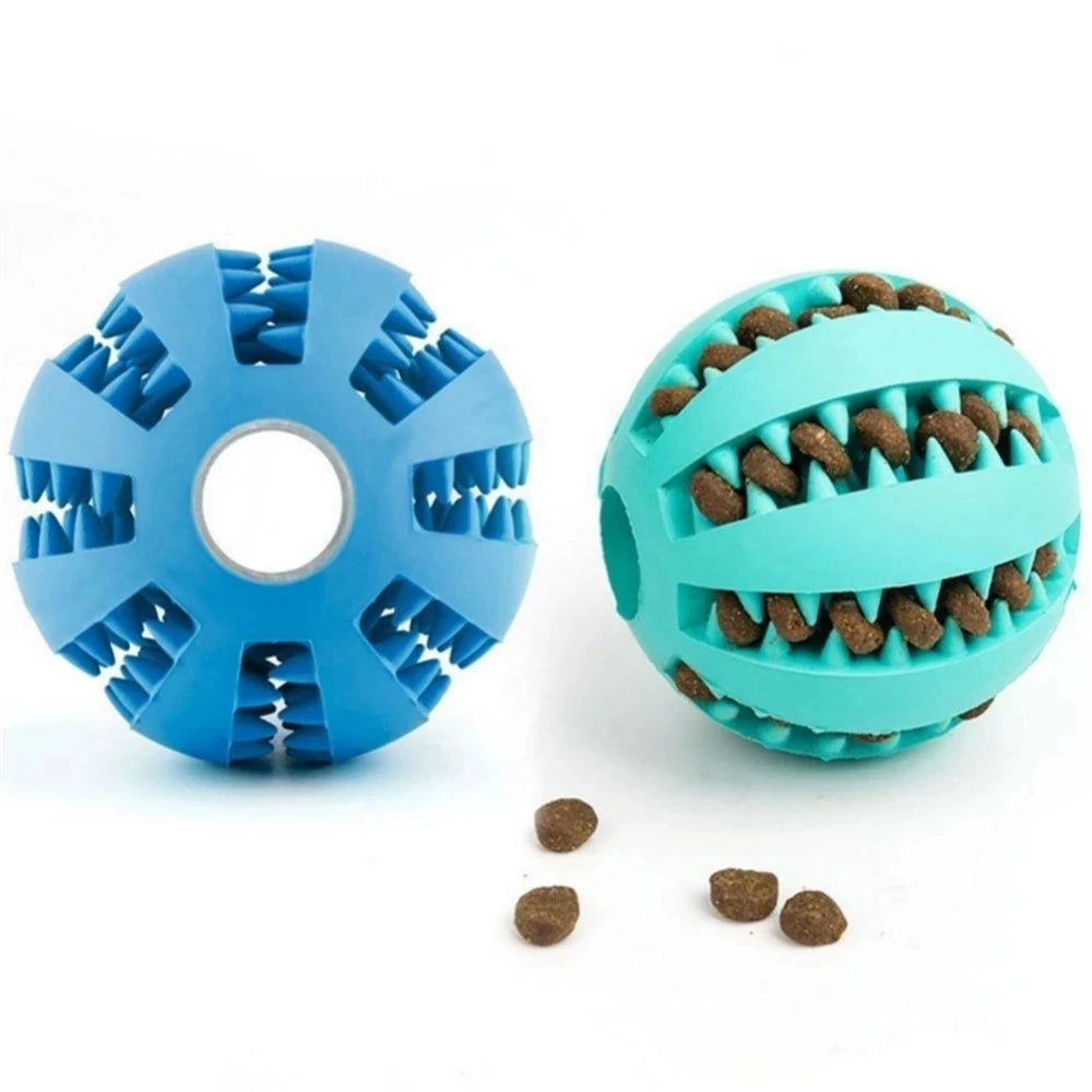 New Soft Pet Dog Toys Ball Interactive Elasticity Ball Dog Chew Toy Tooth Clean Rubber Ball Toys For Dogs Treats Food Dispenser