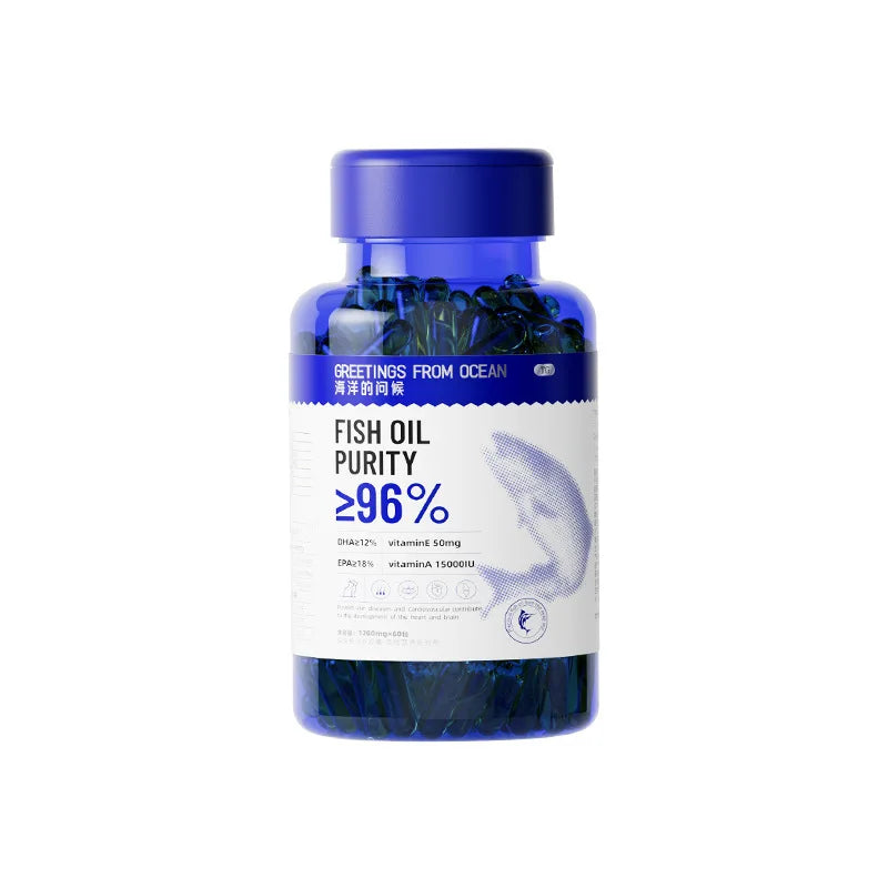 Pet deep-sea fish oil softgel capsule 60 dogs and cats universal salmon oil supplement nutritional health supplement vitamins
