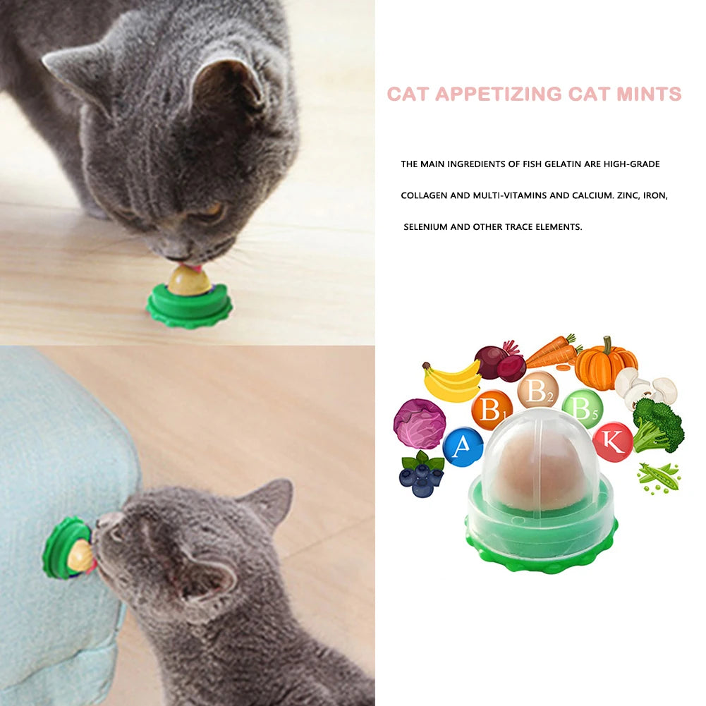 1-50pcs Healthy Cat Snacks Nutrition Cat Catnip Ball Safe Catnip Snack Lick Candy Vitamin Pudding Lollipop for Cats Pet Snacks