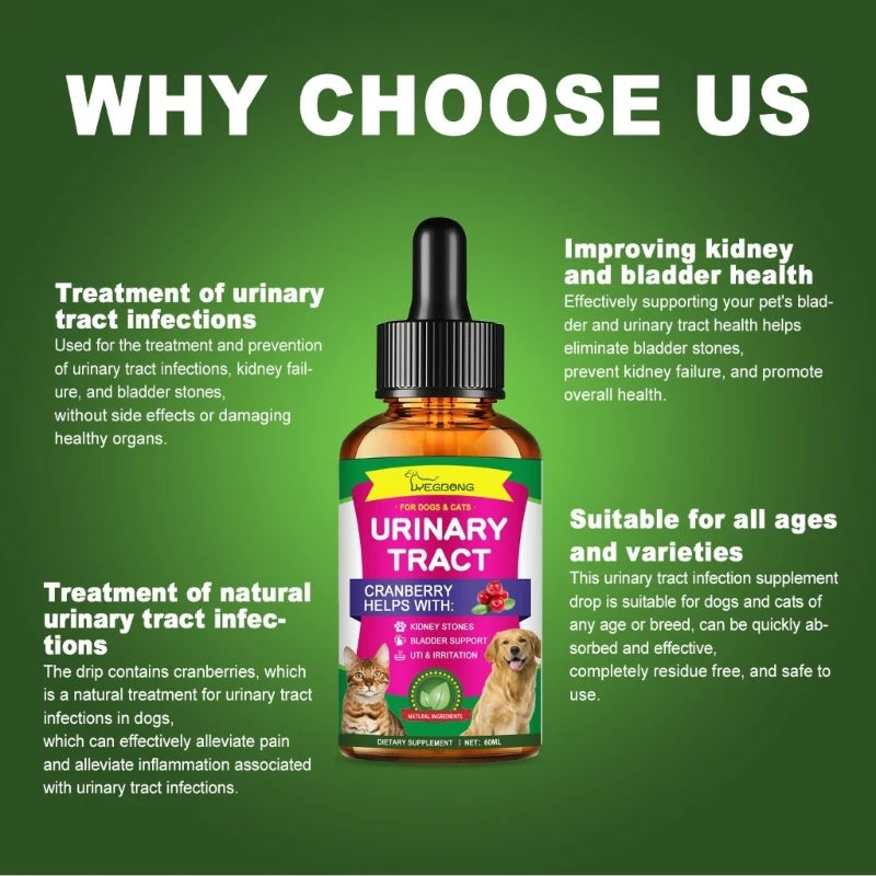 YYSD Cranberry Oil with Omegas Vitamin for Dogs Urinary Tract Support Bladder Support