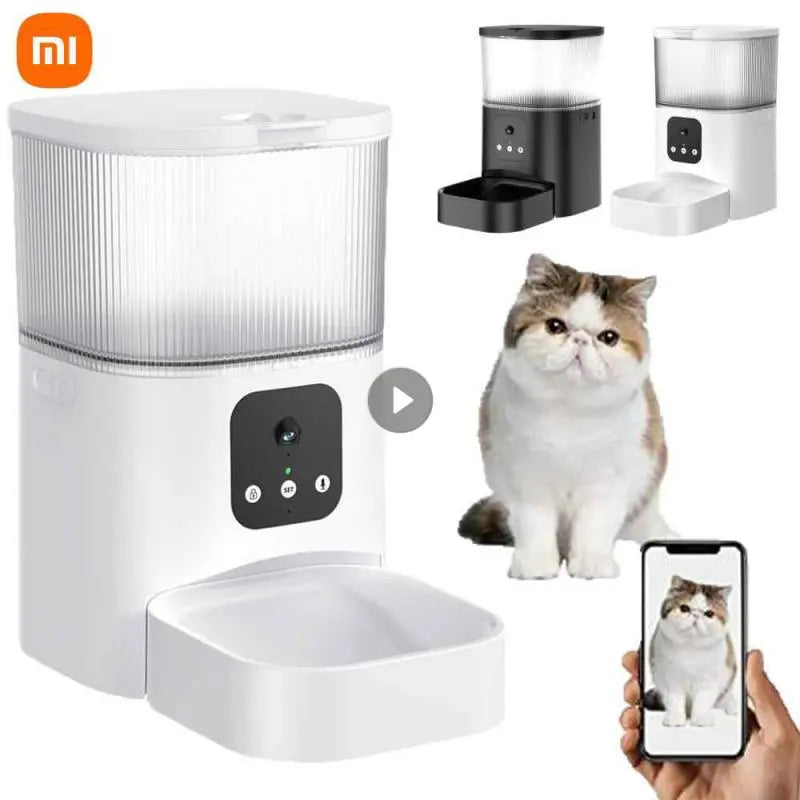 Xiaomi Video Camera Feeder Timing Smart Automatic Pet Feeder For Cats Dog WiFi Intelligent Dry Food Dispenser Voice Recorde Bowl